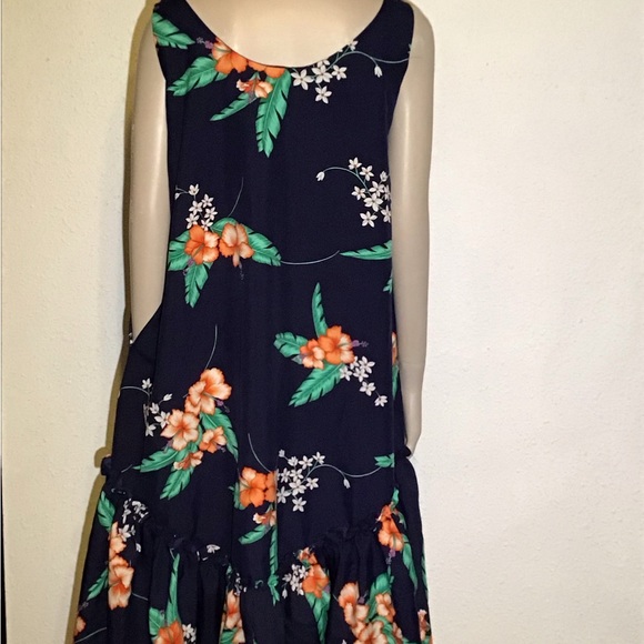 Vintage 60's 70's Rainbow Paradise Hawaii floral summer sun dress small - Picture 2 of 8